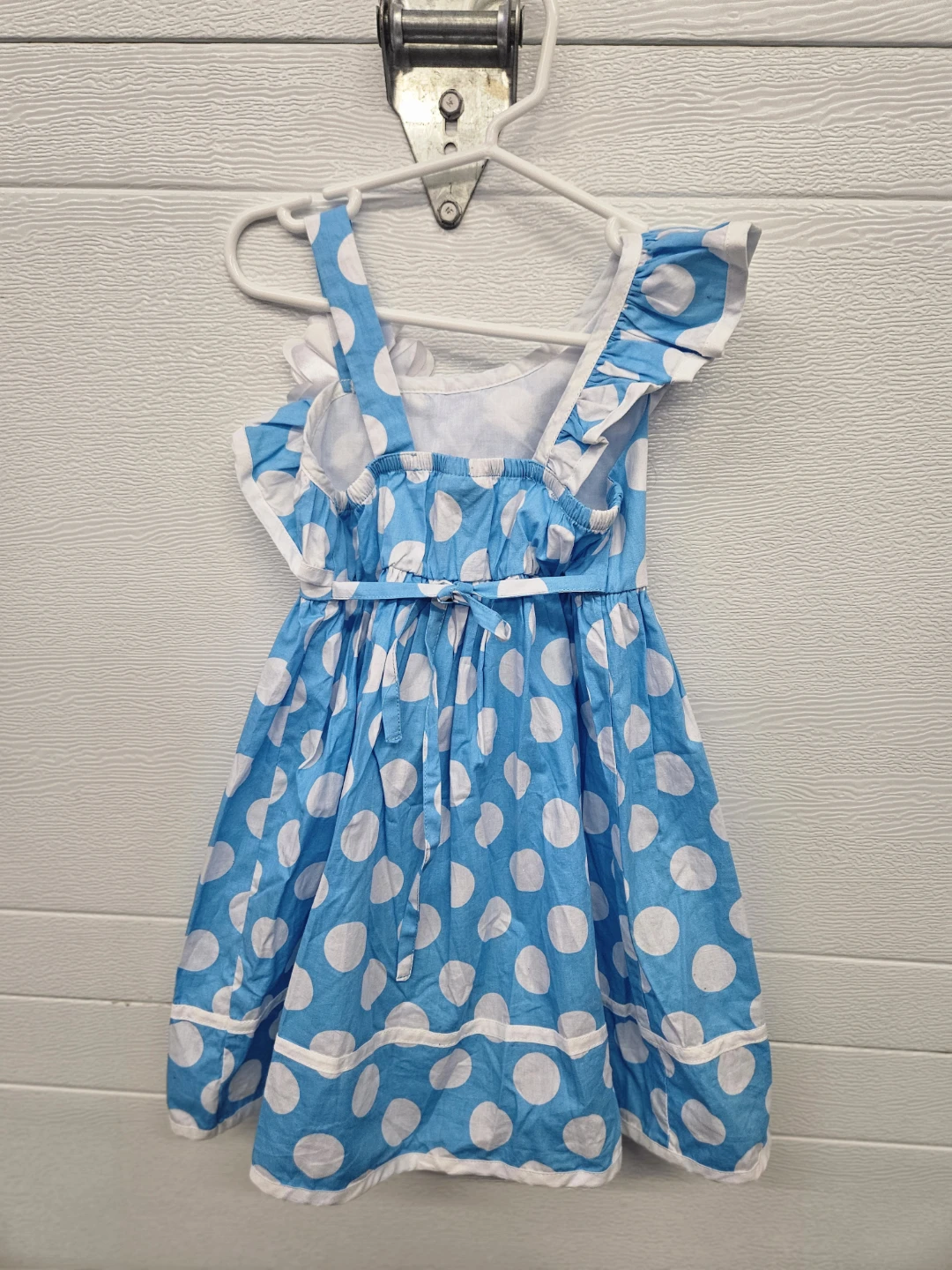 Jenny & Me Blue Polka Dot Dress Size 4 - photo 2