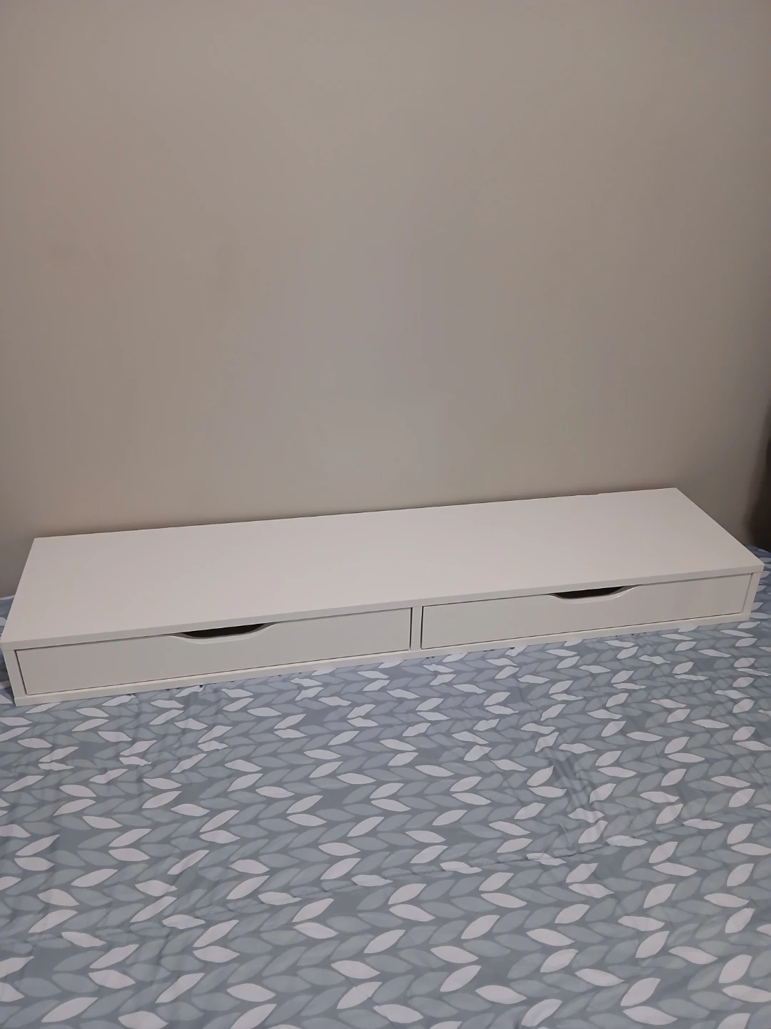 Ikea Ekby Alex Shelf with Drawers - White