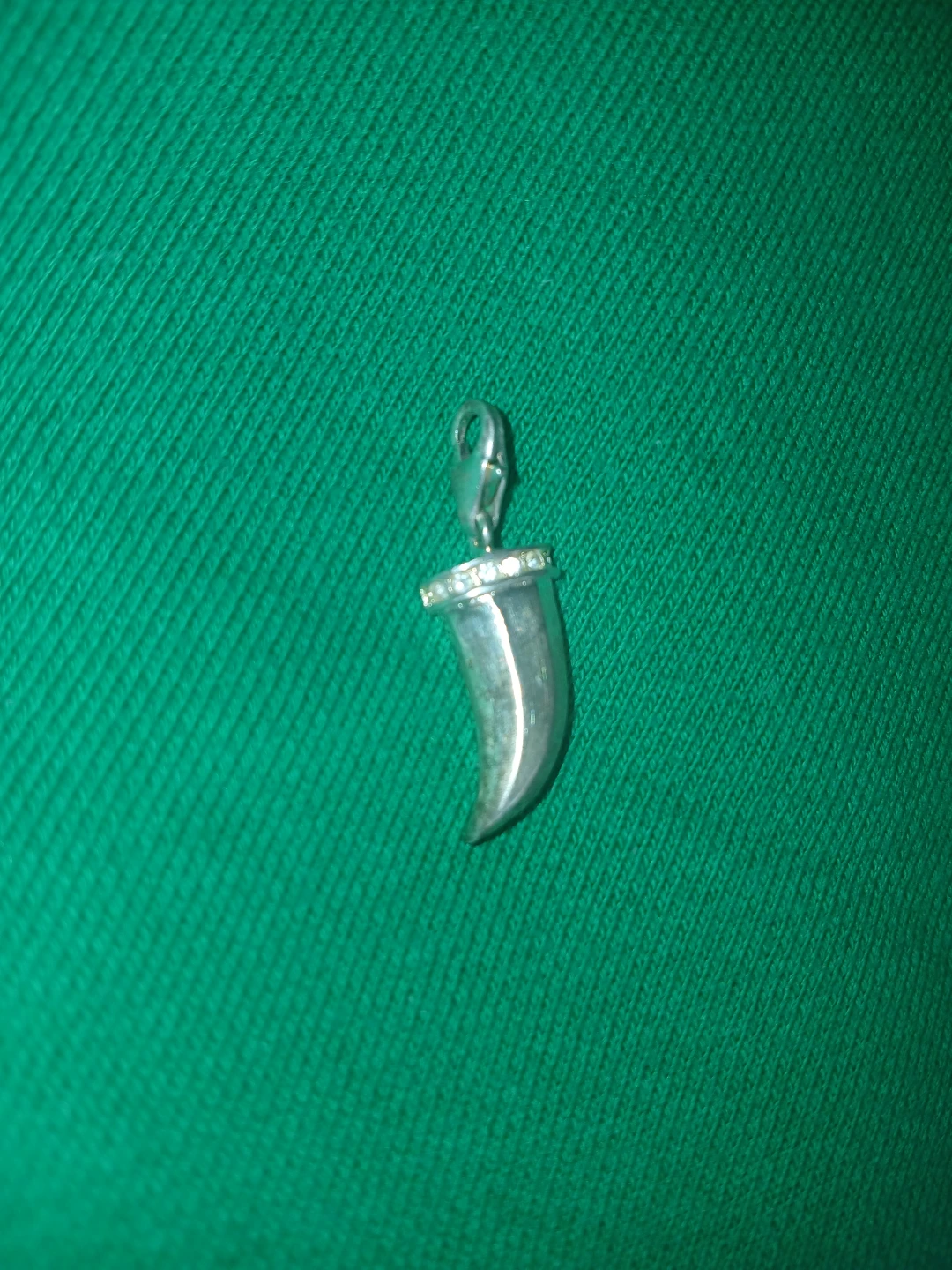 Silver Horn Pendant Charm