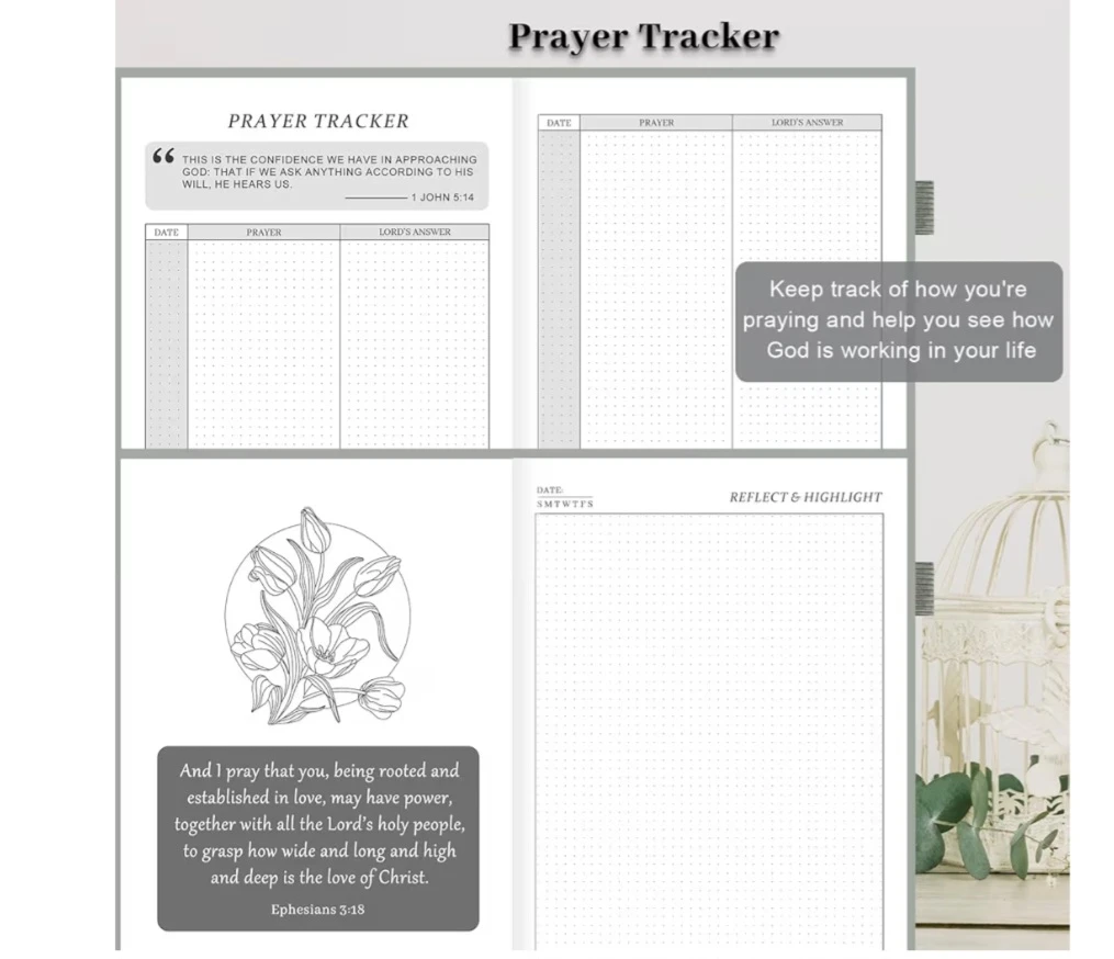 BIBLE STUDY & PRAYER  Bible Journal Christian Planner - photo 4