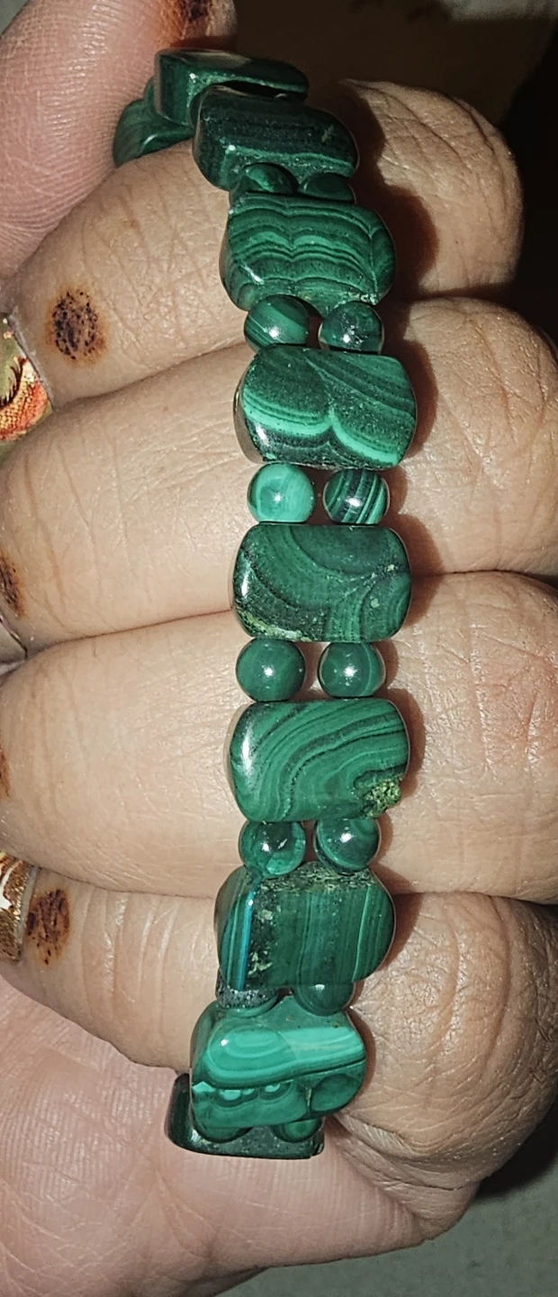 Malachite Gemstone Bracelet - photo 2