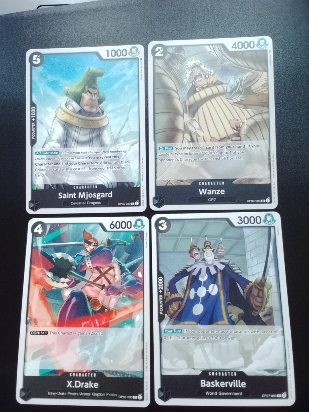 One Piece Card Game Character Cards