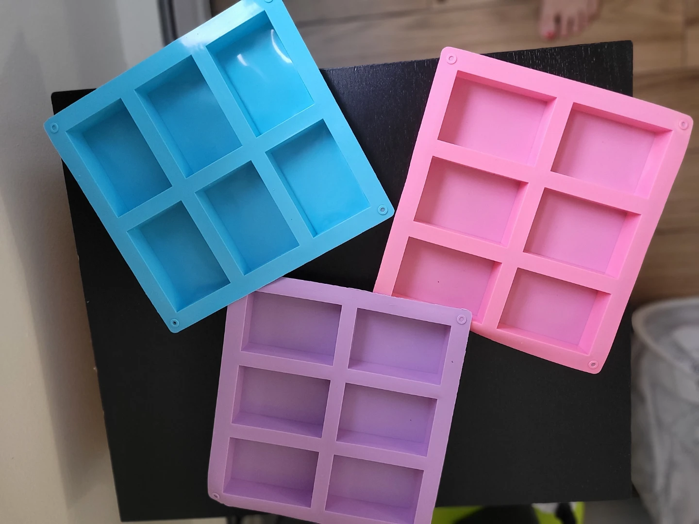 Small rectangular silicone mold 3 pcs 🧡 - photo 2