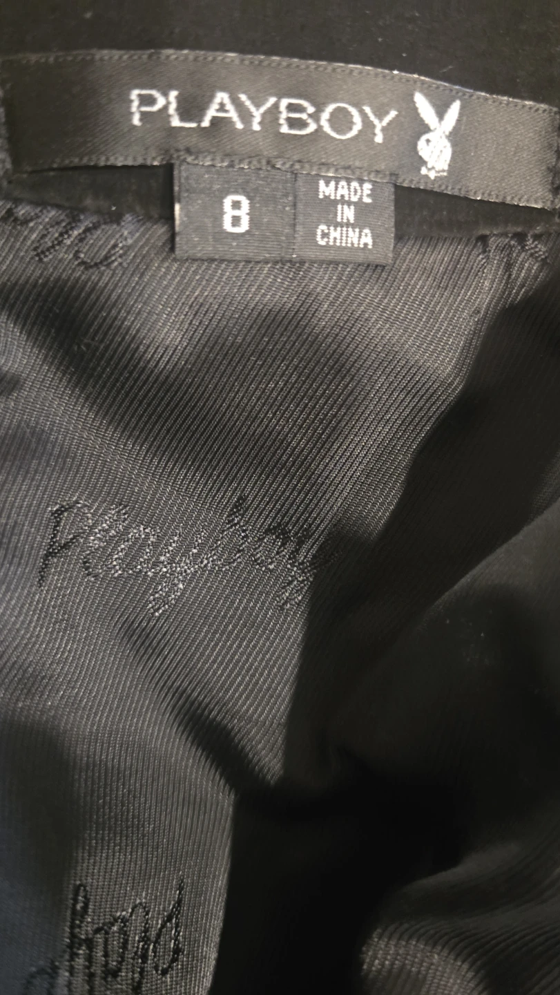 Playboy leather Mini Skirt with Pink Bunny Logos - photo 5