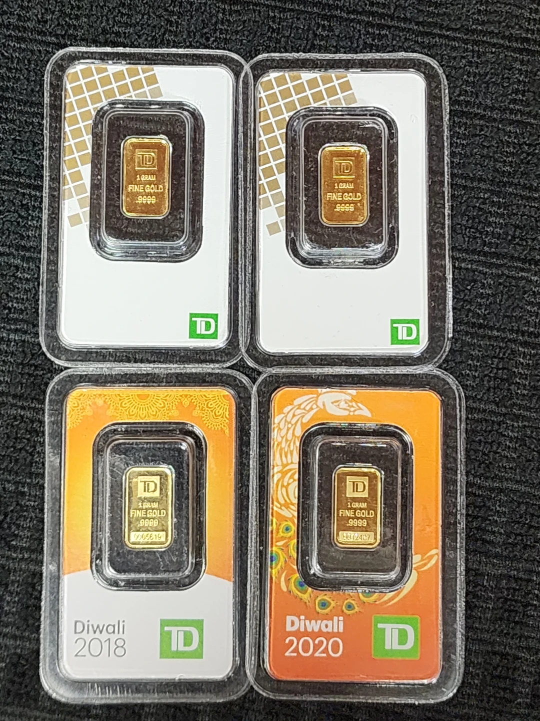 TD 1 Gram Fine Gold Bar