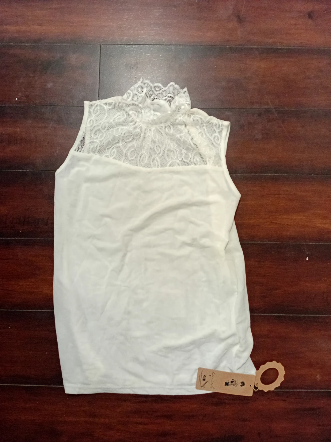 Luv Nite White Lace Top