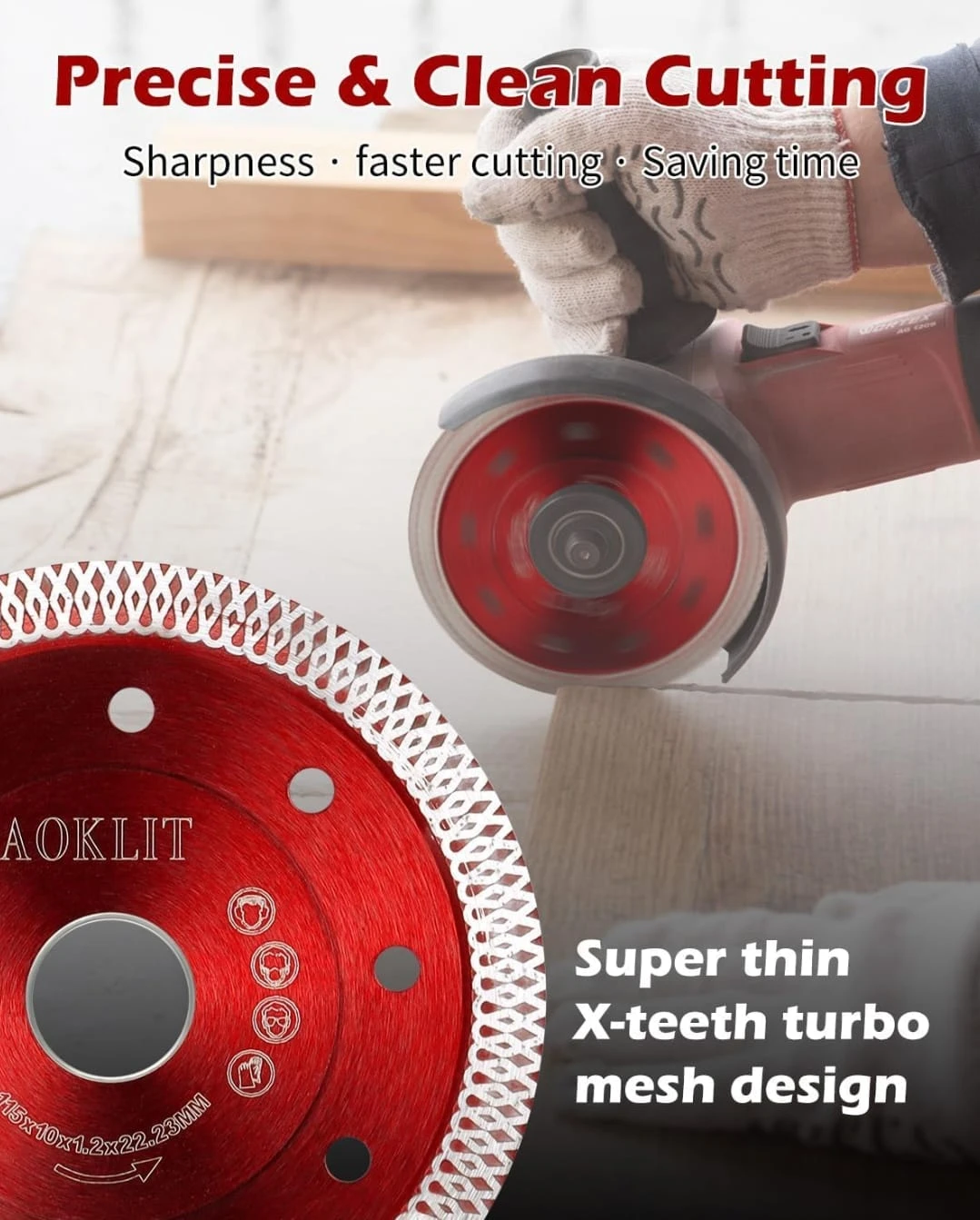 AOKLIT Diamond Saw Blades - Red - photo 3