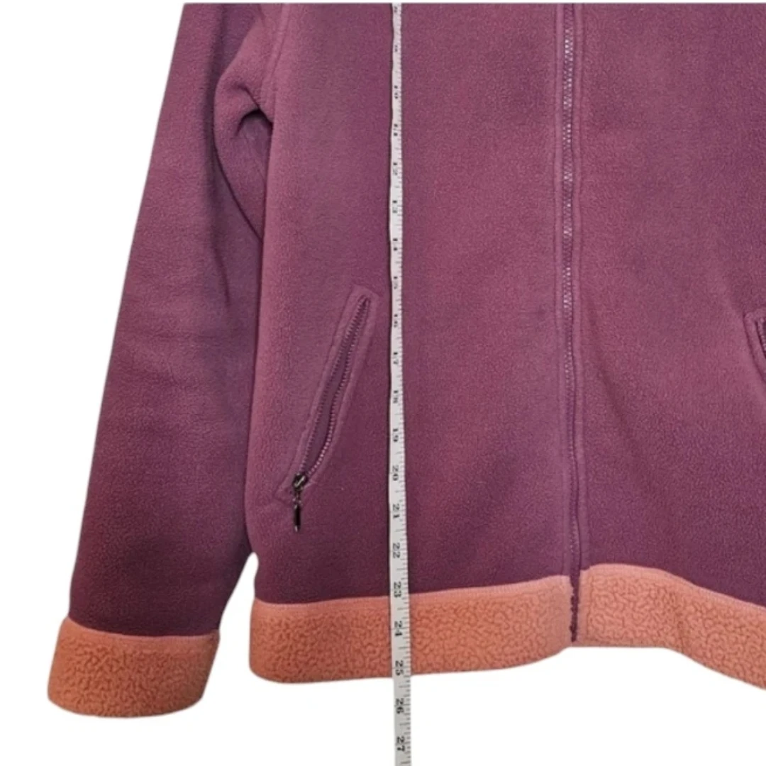 Purple and Pink Sherpa Full Zip Jacket w Pockets - photo 5