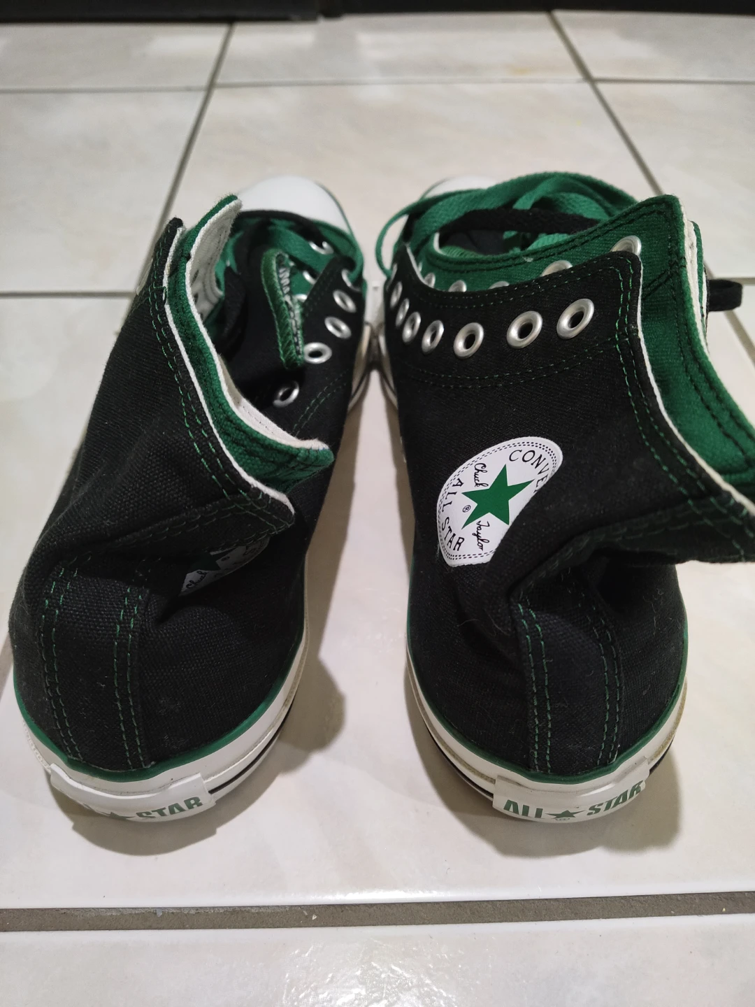 Converse All Star High Top Sneakers - Black/Green - photo 4