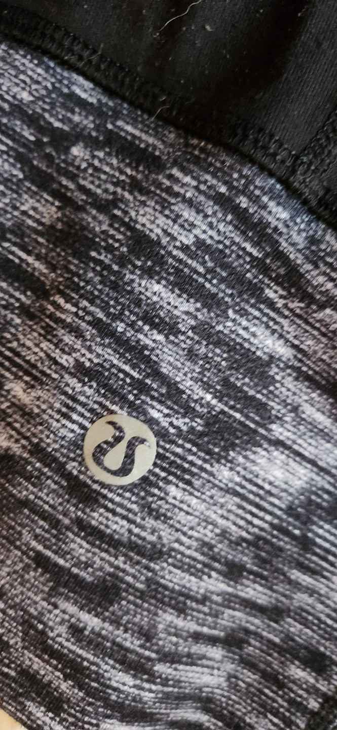Lululemon Black and Grey Heathered Bootcut Yoga Pants