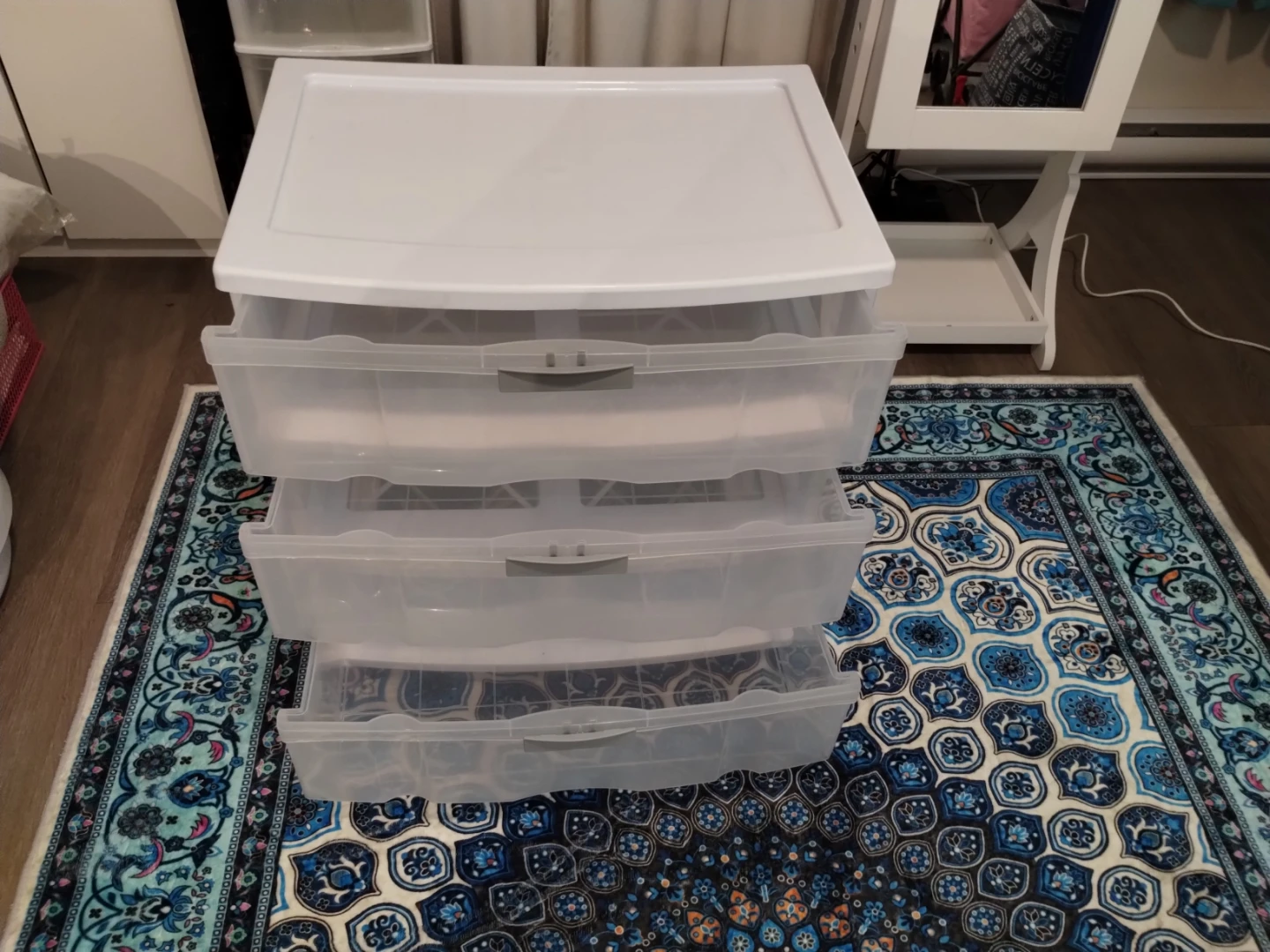 White 3-Drawer Storage Unit