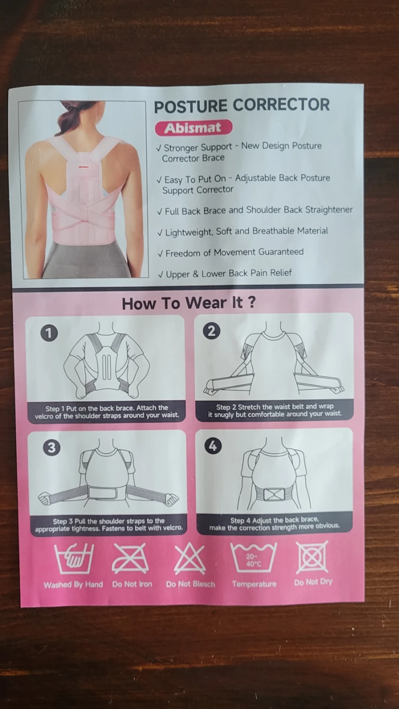 Posture Corrector - XL, Pink - photo 5