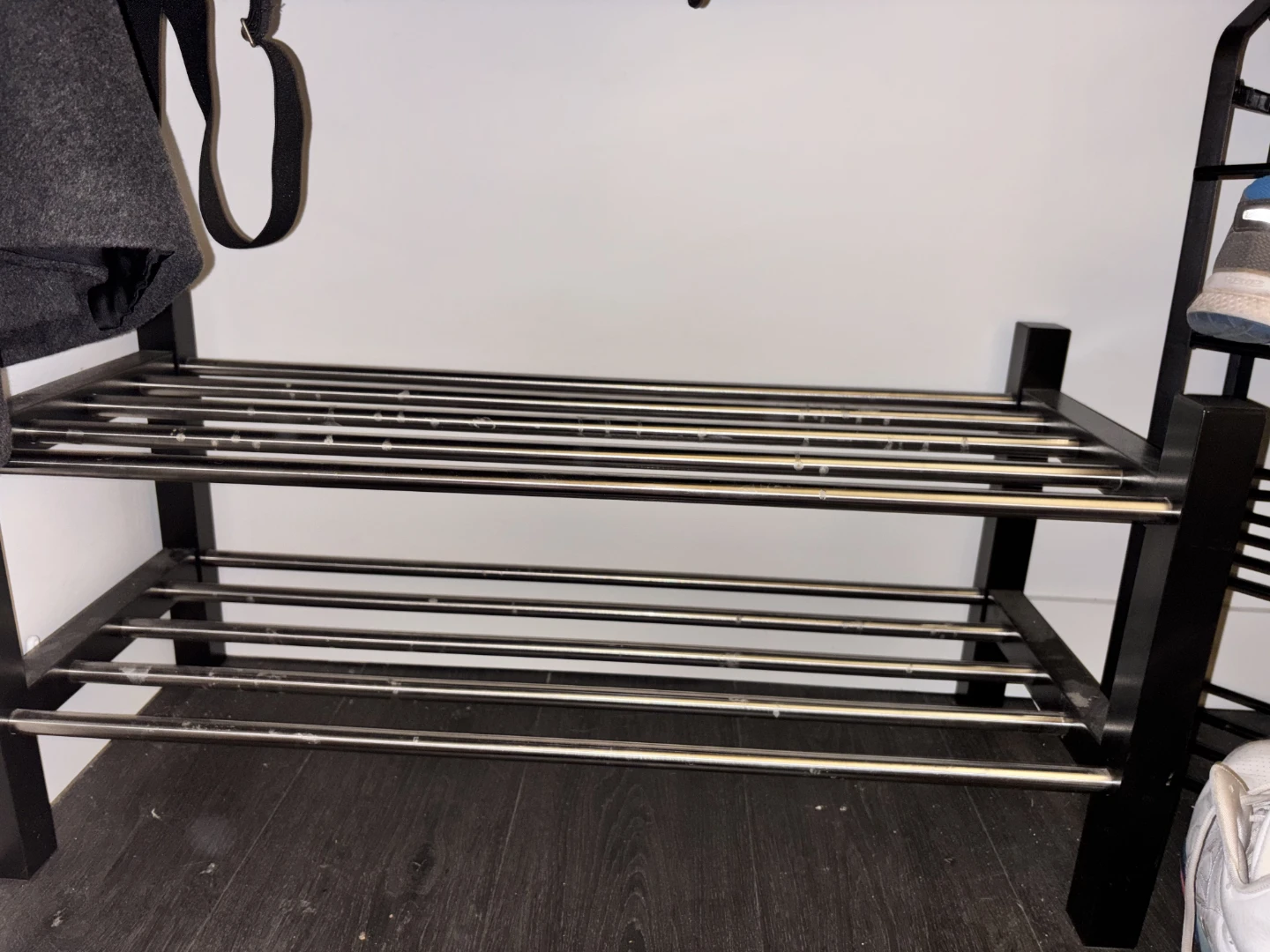 Black Metal 3-Tier Shoe Rack and Black Metal 2-Tier Shoe Rack - photo 2