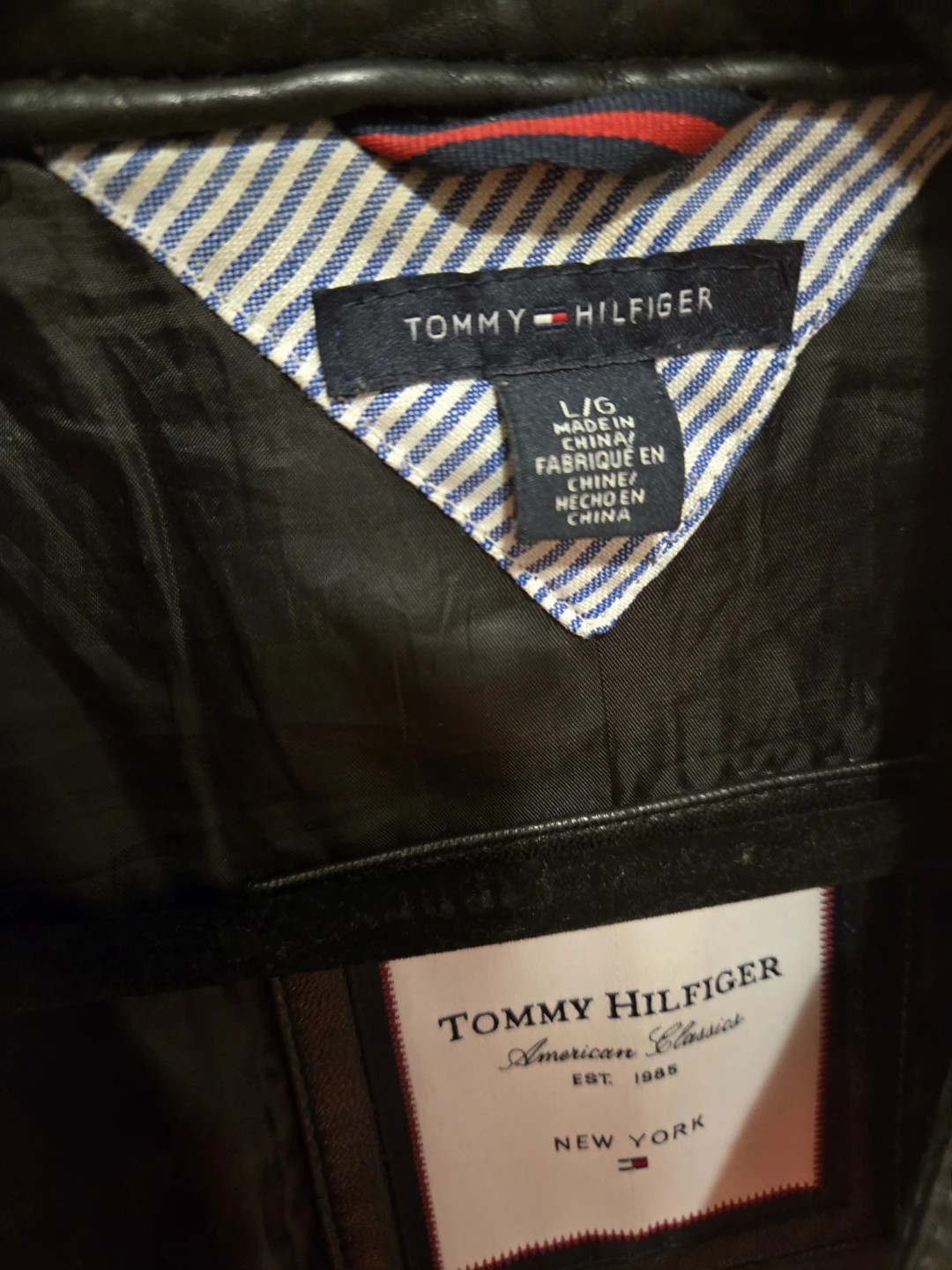 Tommy Hilfiger Leather Jacket - Size L - photo 3