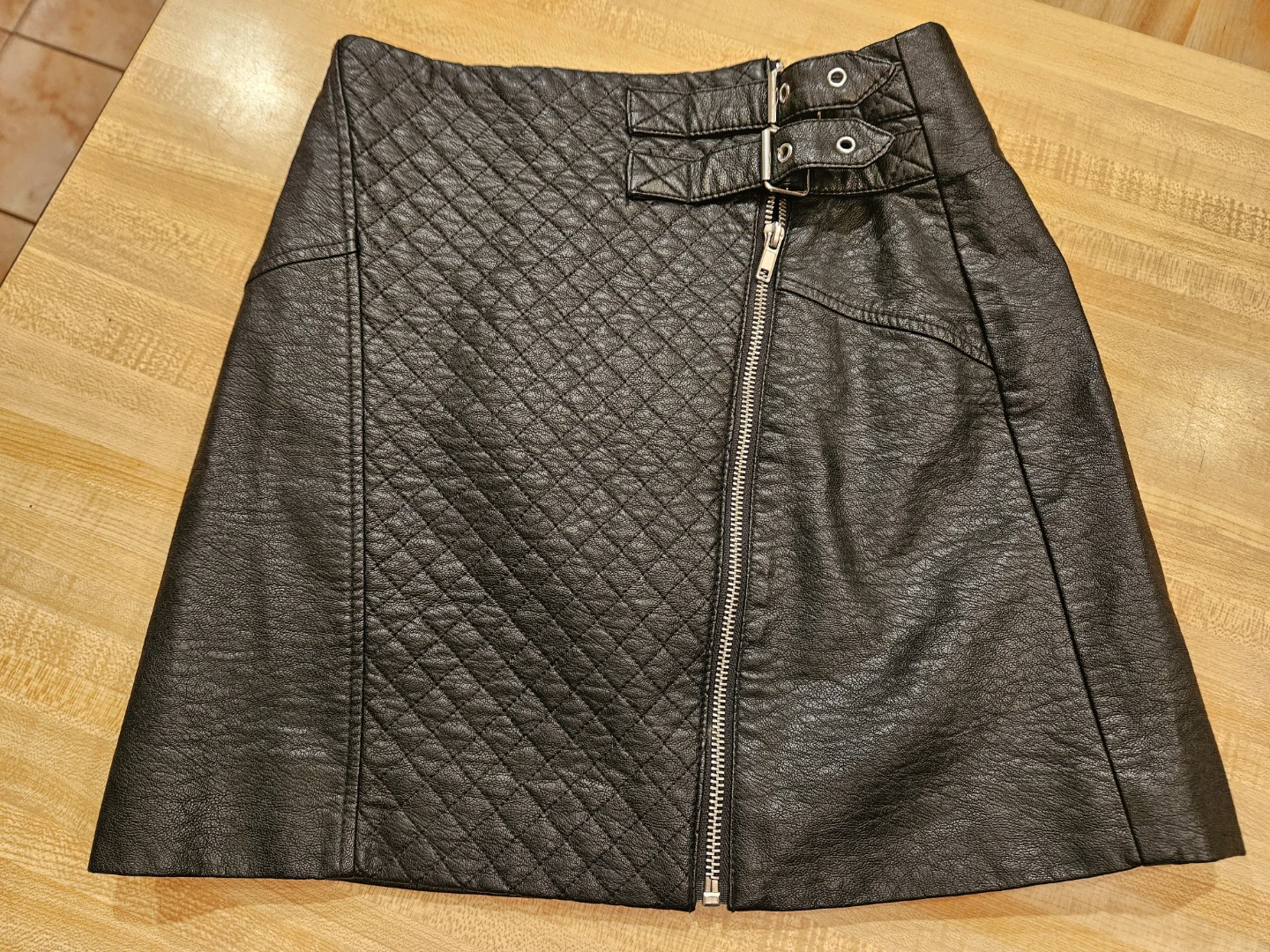 Black Faux Mini Skirt - photo 2