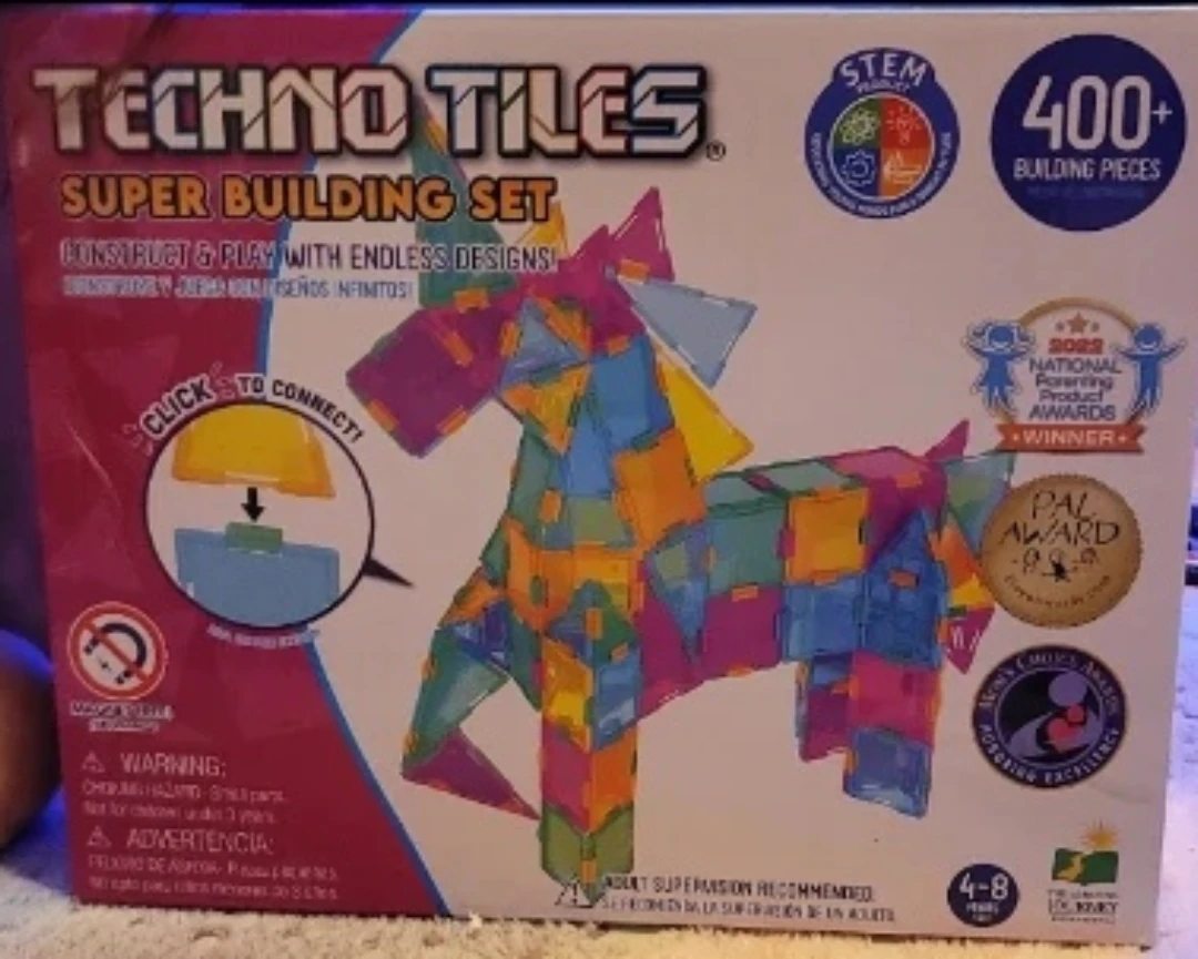 Techno Tiles Super Building Set (400+ Pieces)