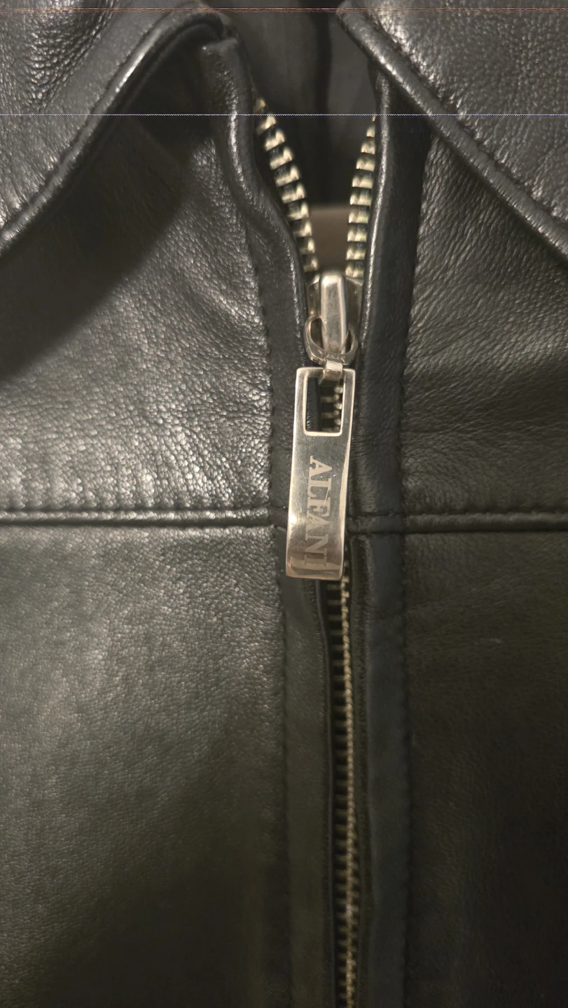 Alfani Black Leather Jacket - Size S - photo 4