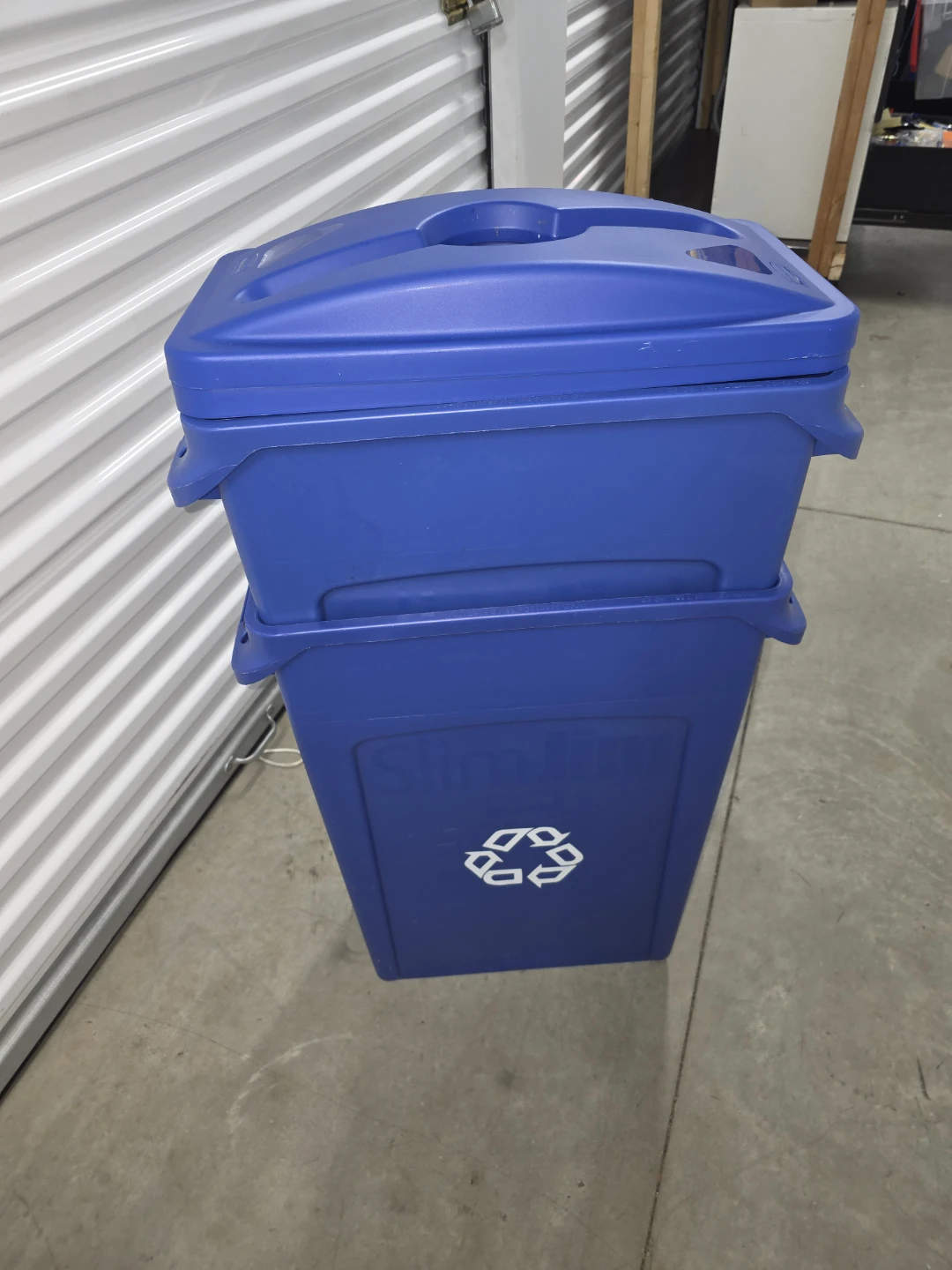 Rubbermaid Slim Jim Recycling Station - Blue - photo 2