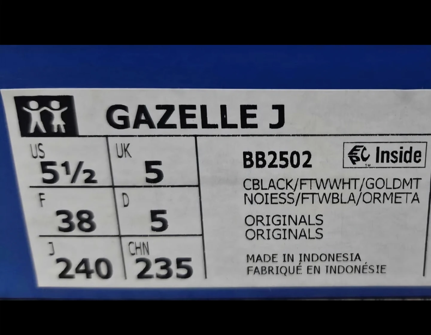 Adidas Gazelle J - US 5.5 Youth (Brand New) - photo 3