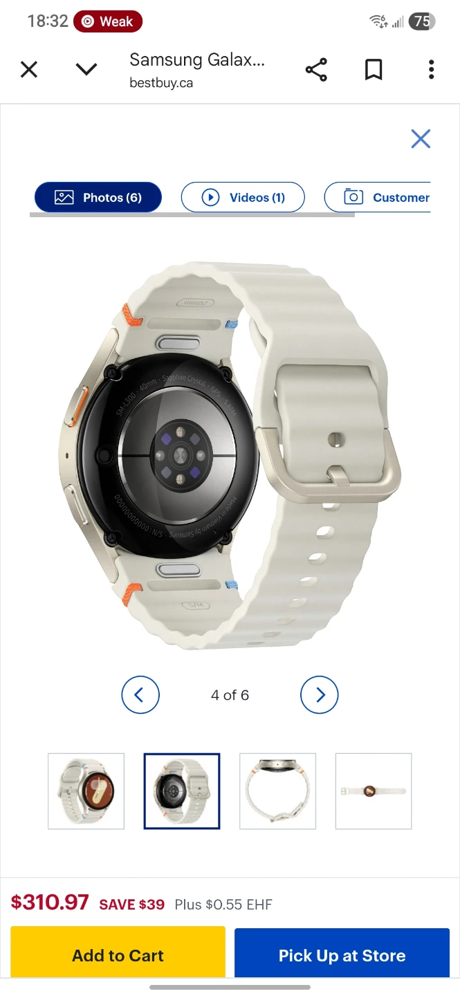 Band Straps - Light grey Samsung Galaxy Watch 7