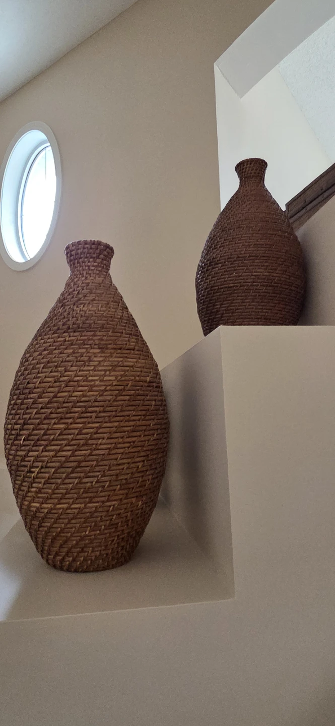 Woven Basket Vases (Set of 2)