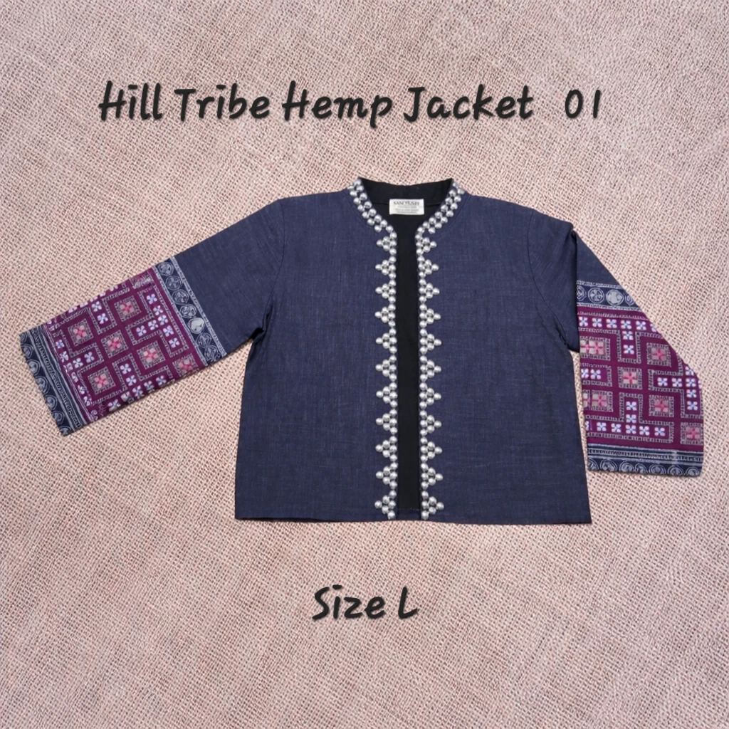 Hill Tribe Hemp Jacket - Size L - photo 2