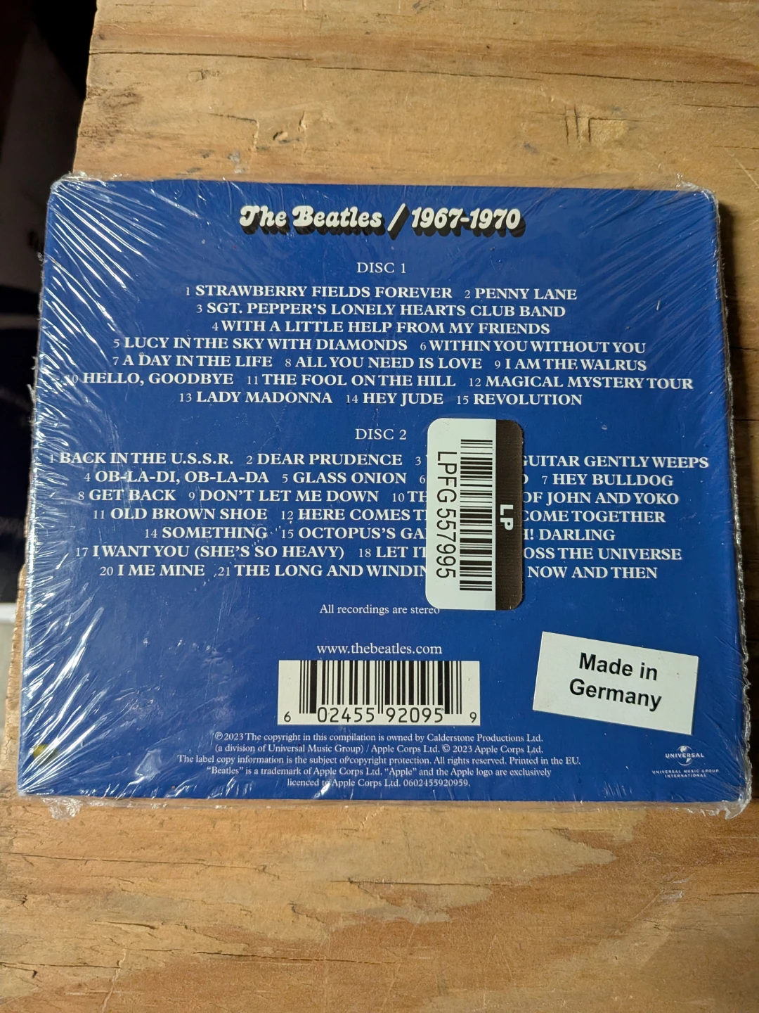 The Beatles 1967-1970 2CD Compilation Album - photo 3