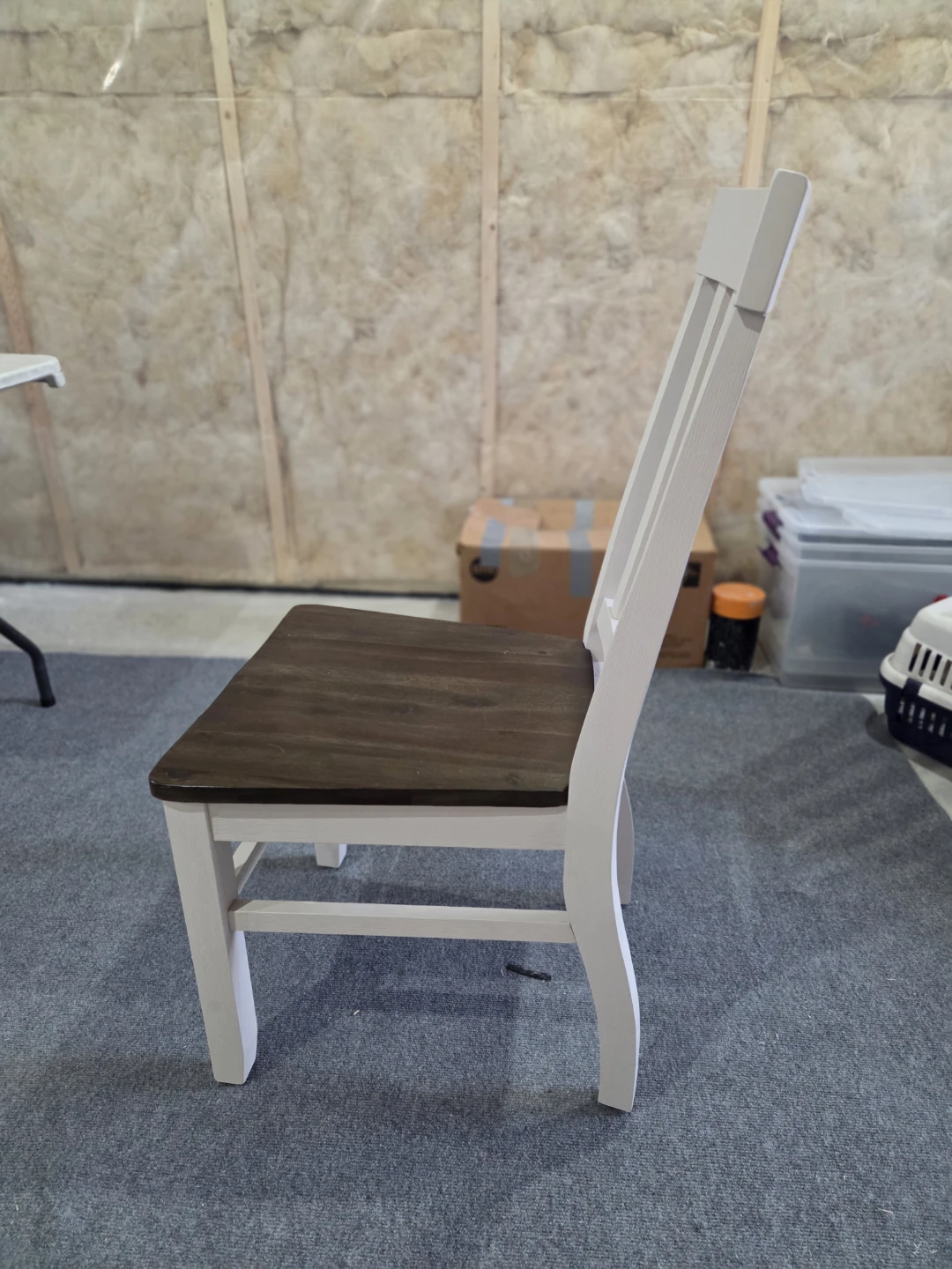 White and Wood Dining Chair - photo 2