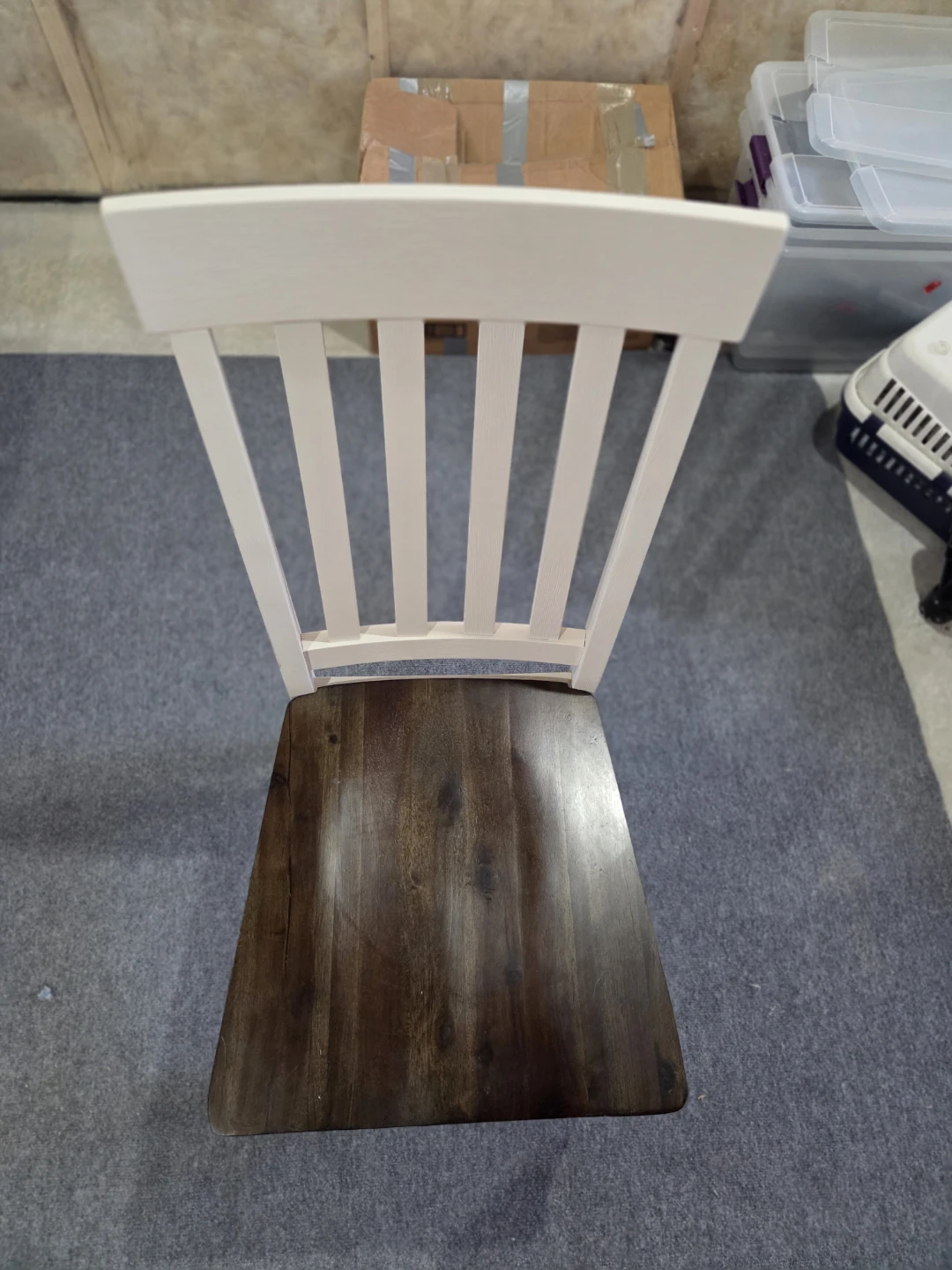 White and Wood Dining Chair - photo 3