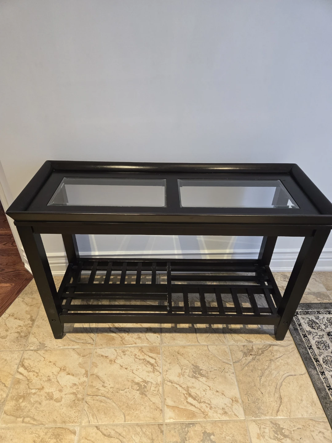 Console Table with Glass Top - photo 3