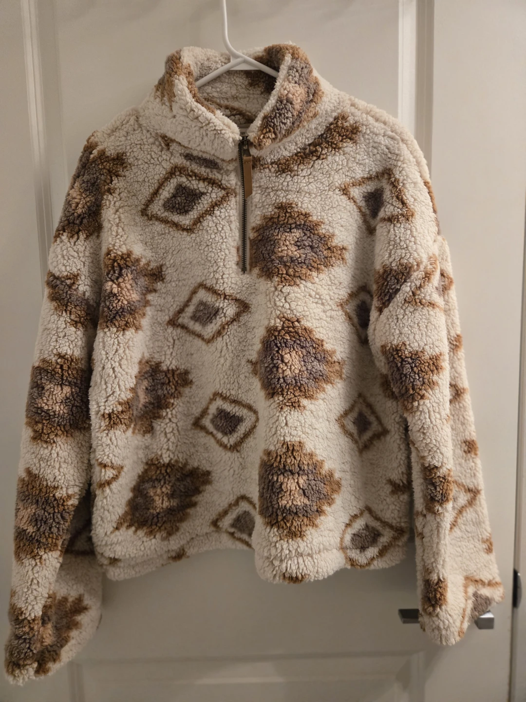 Fuzzy Quarter-Zip Pullover