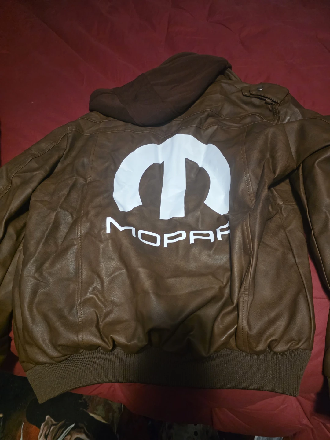 Mopar Brown Leather Jacket - photo 2