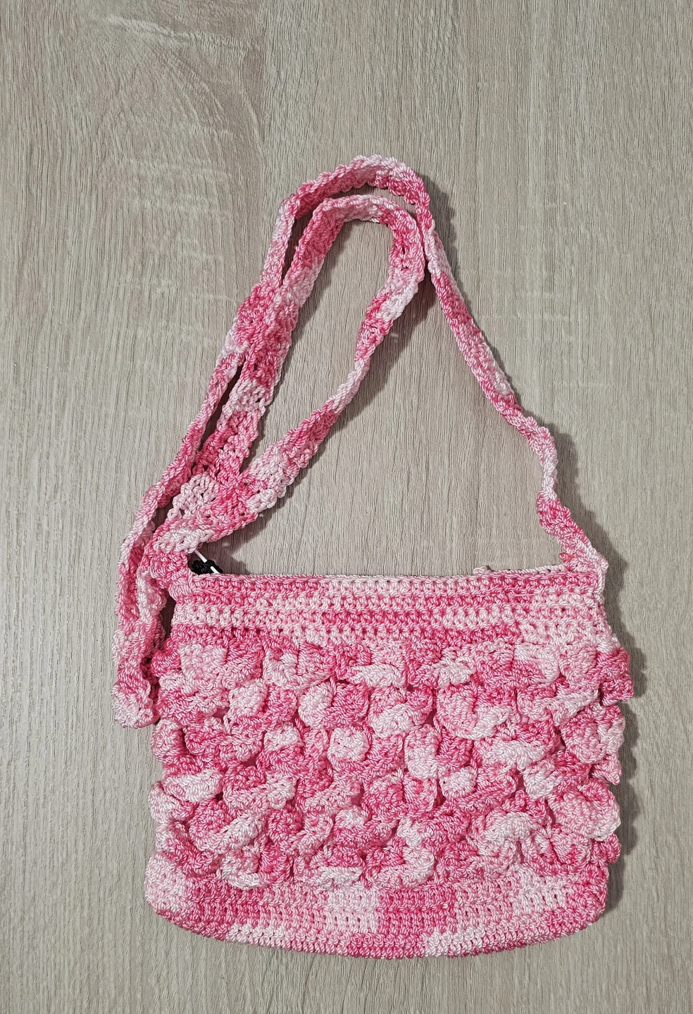 Handmade Crochet Pink small Bag