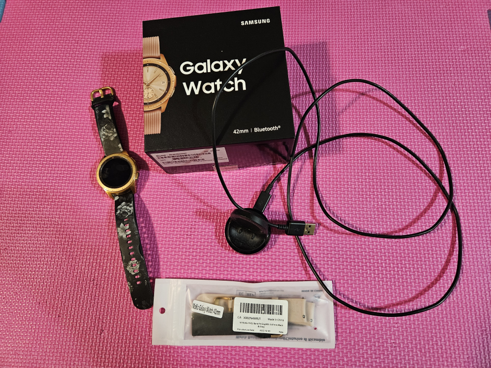 Samsung Galaxy Watch 42mm - Includes Box & Accessories