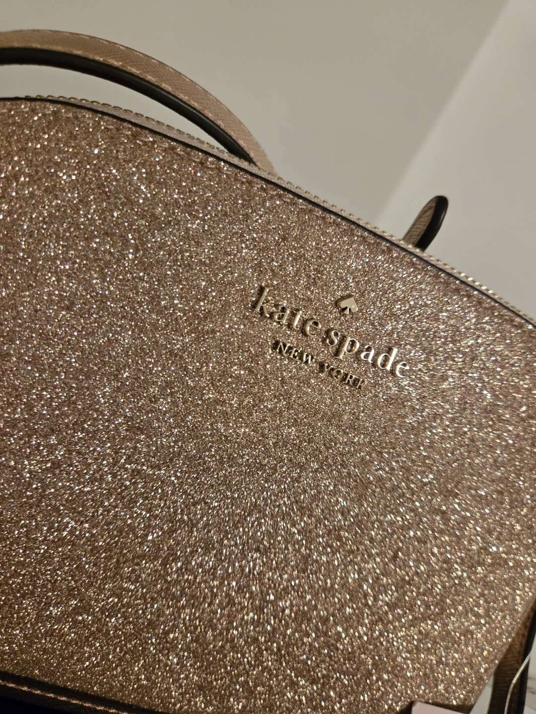 Brand new Kate Spade Glitter Dome Crossbody Bag Rose Gold - photo 5
