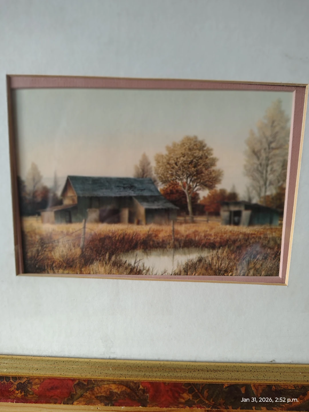 Framed Art Prints - Rural Barn Scene & Winter Skating - photo 5
