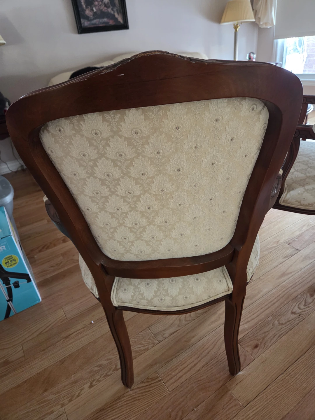 Set if Two White Upholstered Wooden Chairs - photo 3