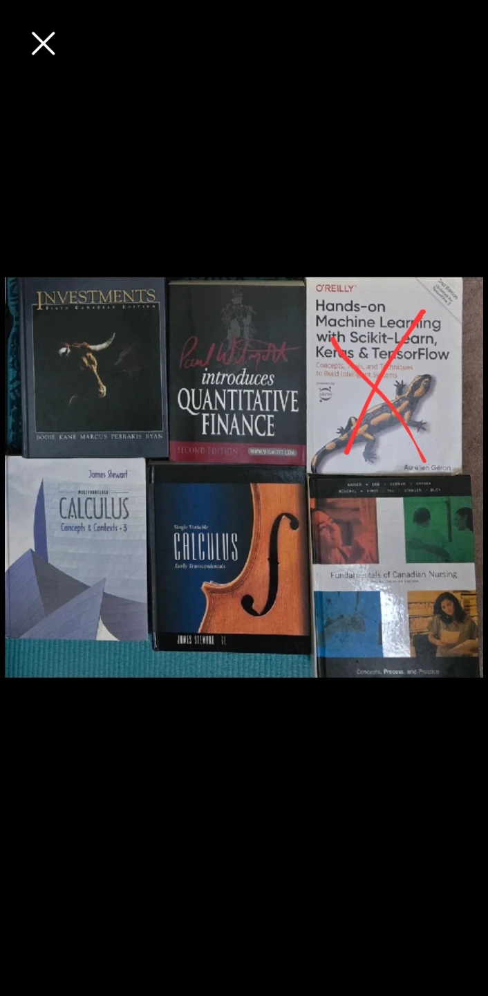 Textbooks, ask for price and conditions!