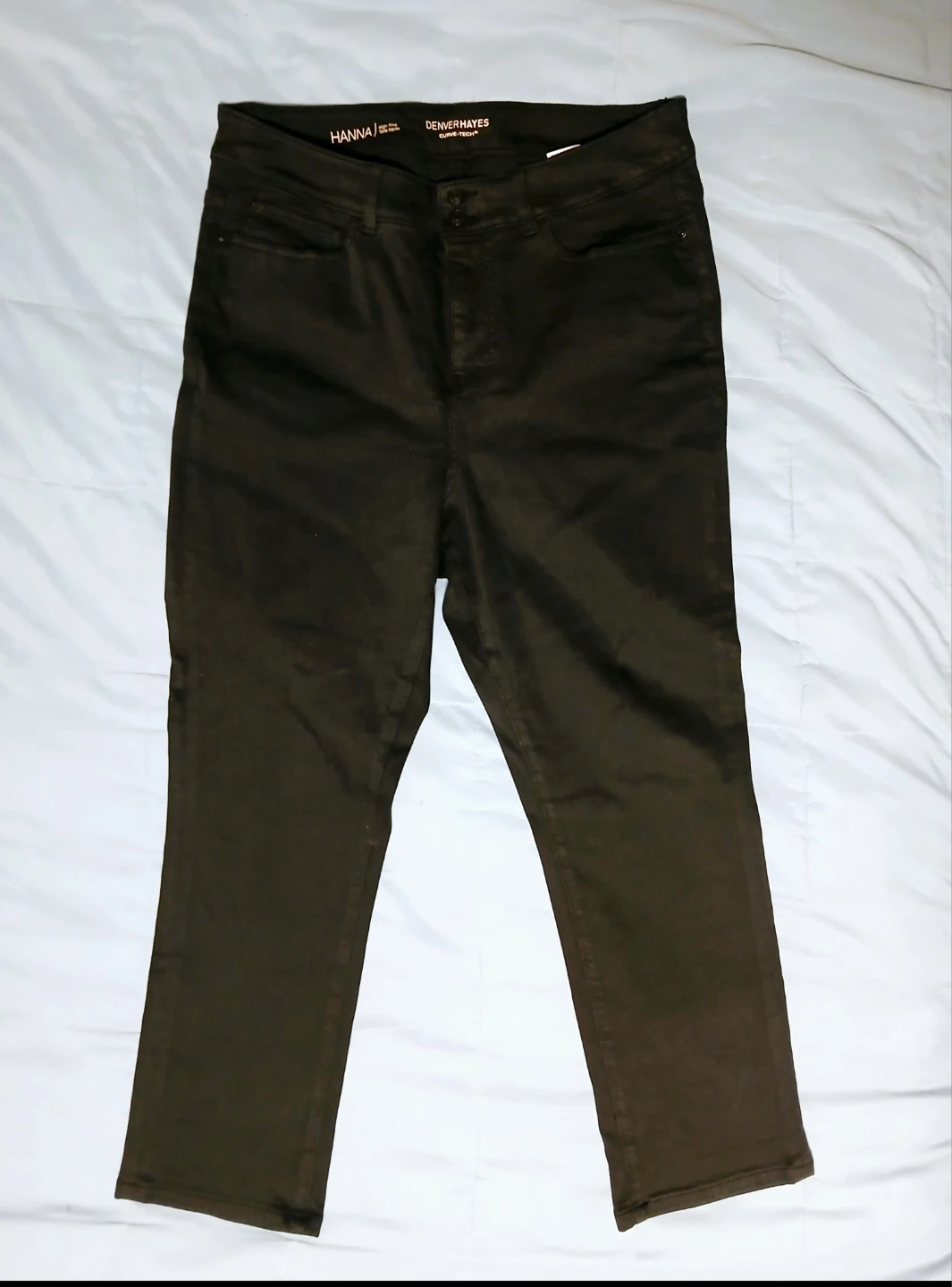 Women Large Denver Hayes Hanna Black Pants - photo 2