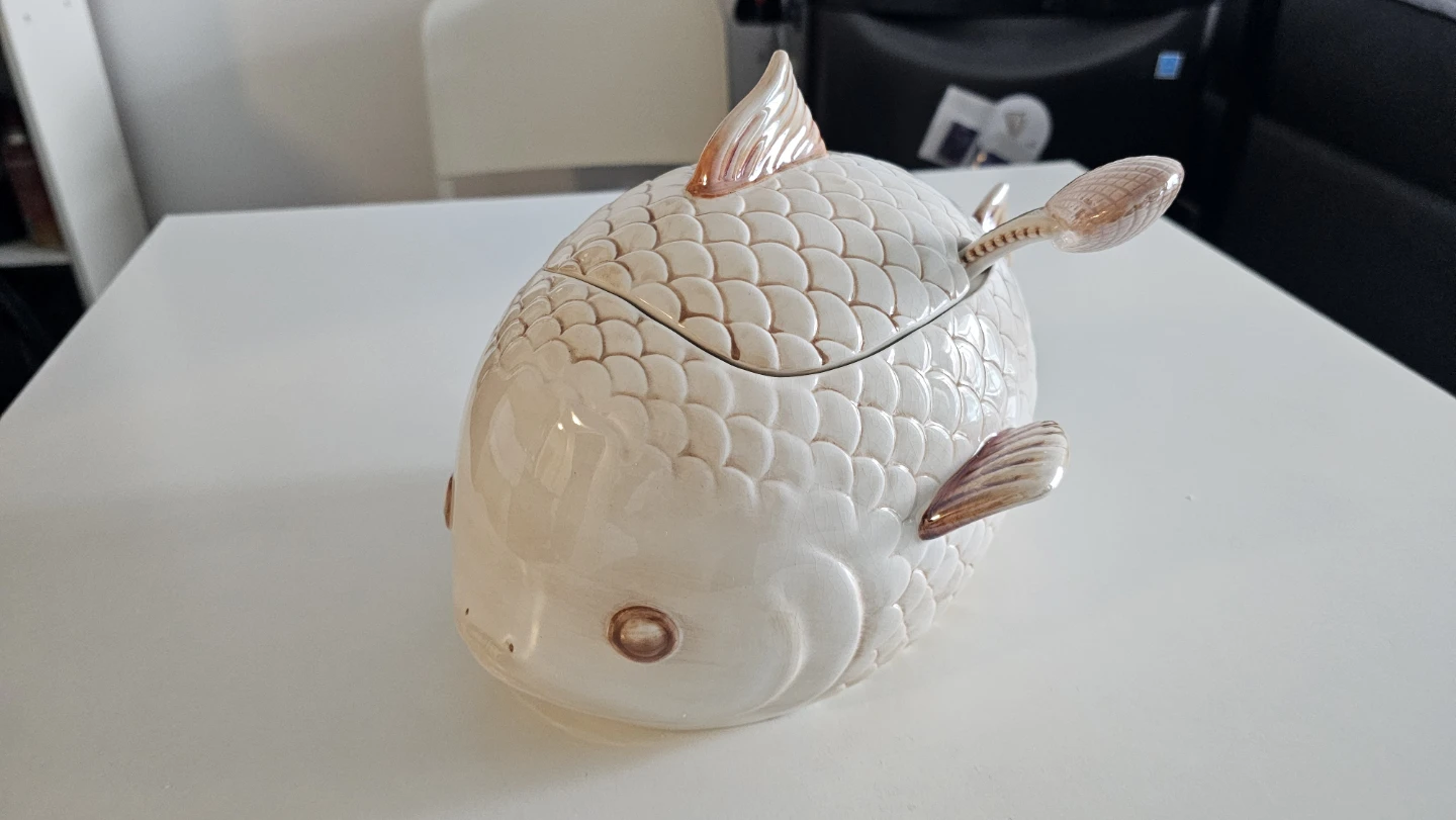 By The Sea Naturals Fish Serving Dish - photo 2