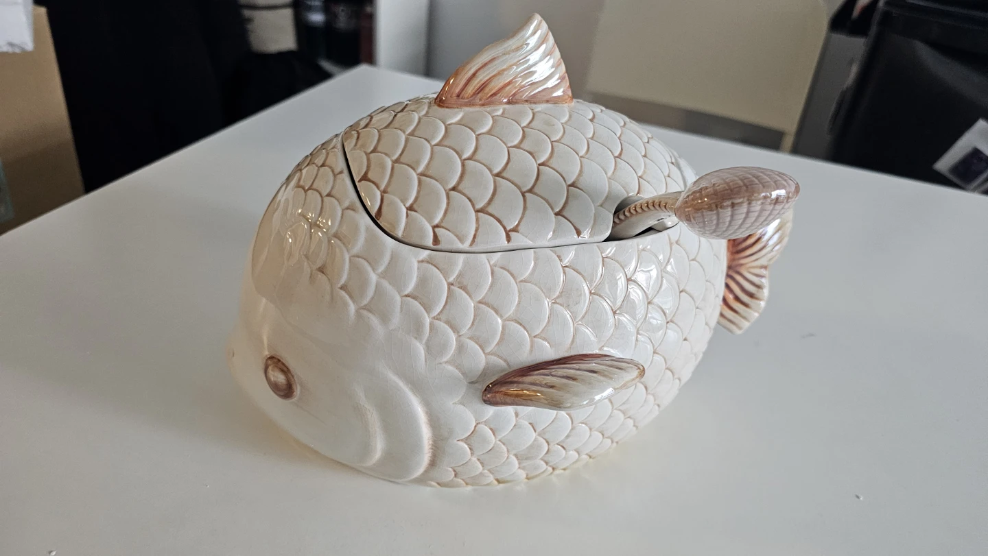 By The Sea Naturals Fish Serving Dish - photo 3