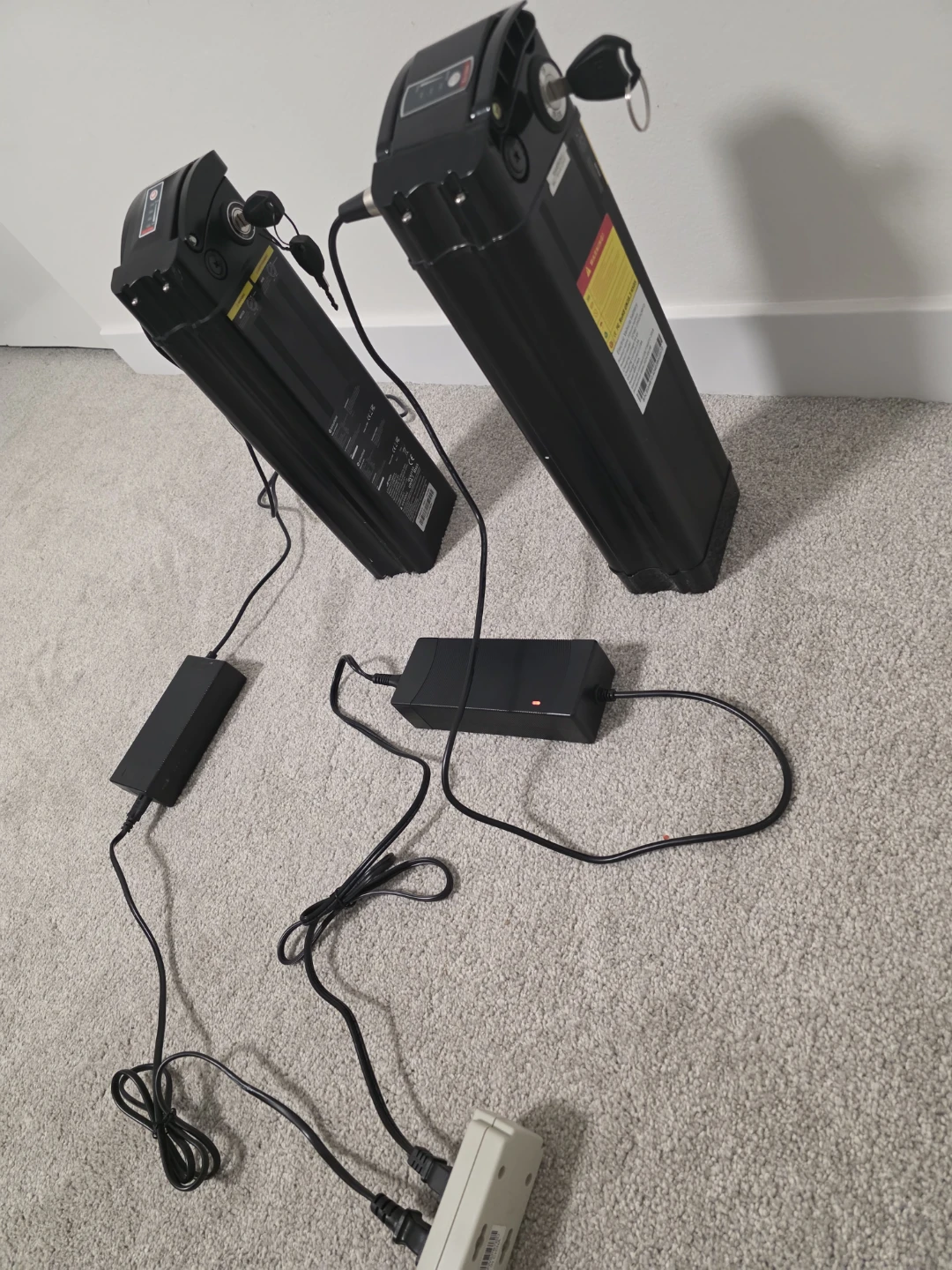 2 Electric Vehicle Lithium Batteries with Chargers - photo 4