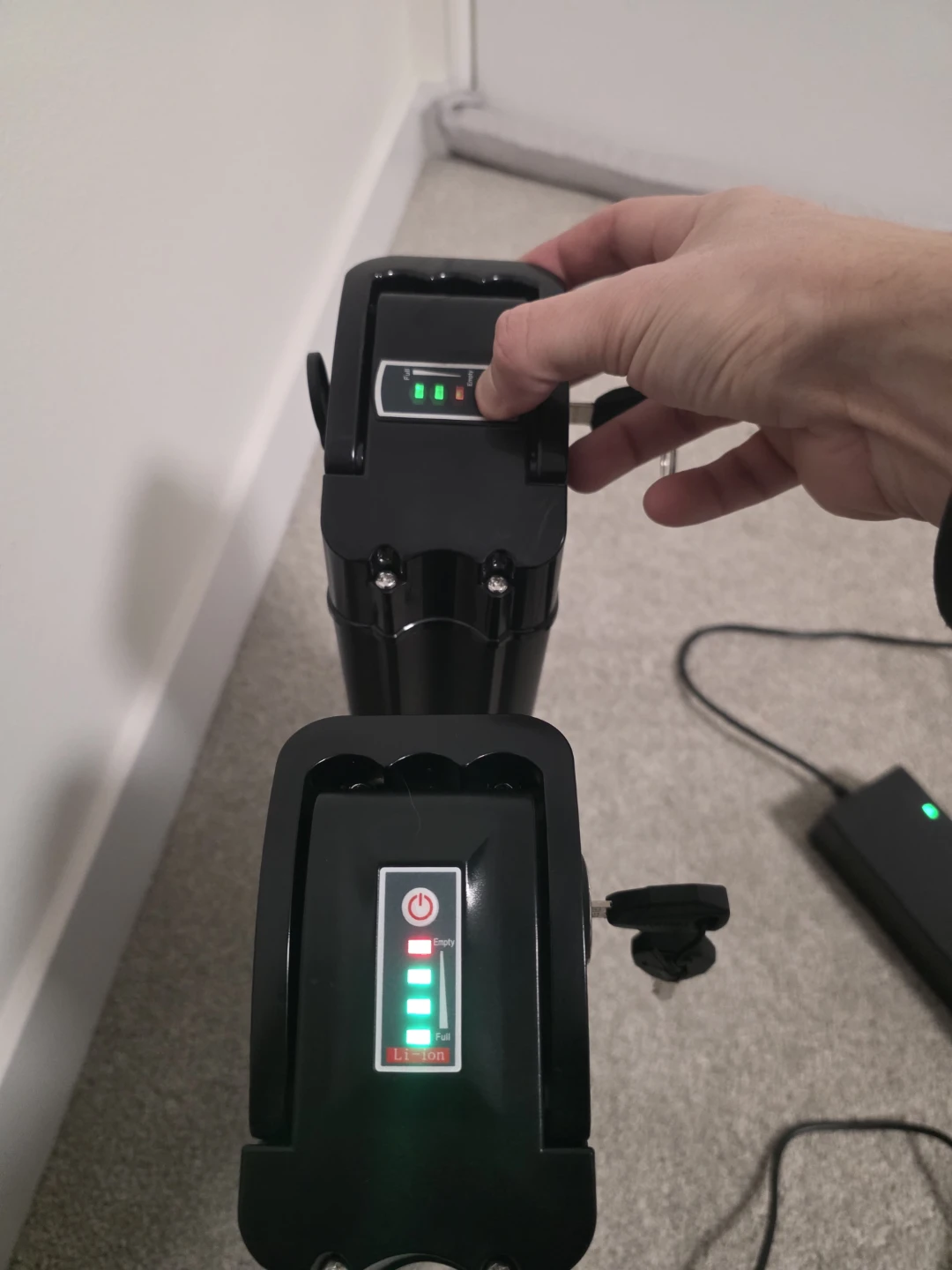2 Electric Vehicle Lithium Batteries with Chargers - photo 5