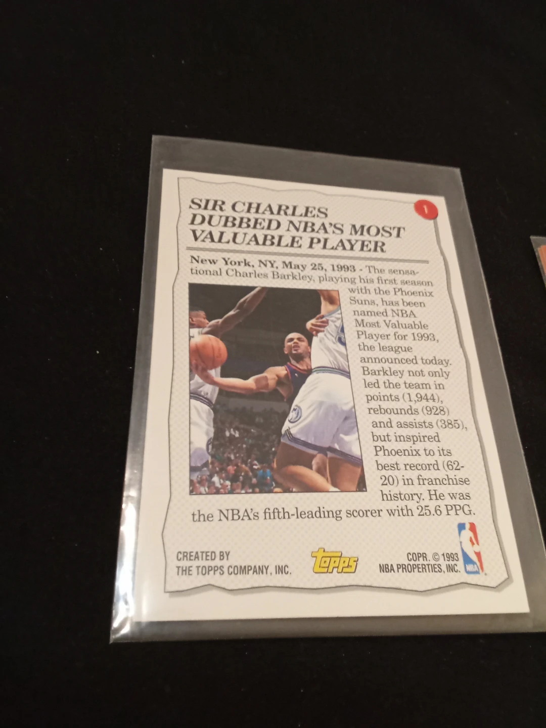 Lot of 3 NBA Basketball Cards: Charles, Larry & Magic - photo 3