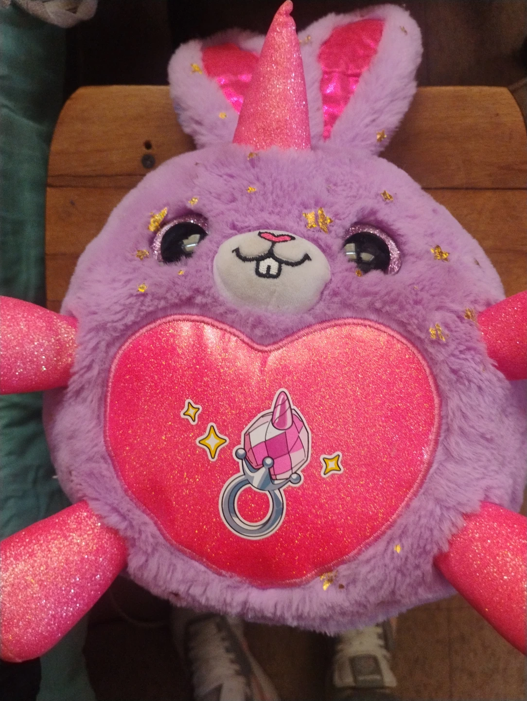 Purple Bunny Unicorn Plush Toy
