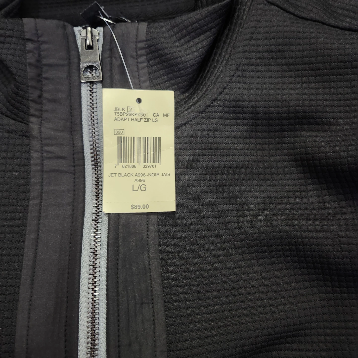 Guess Adapt Half Zip LS Black - Large - photo 3