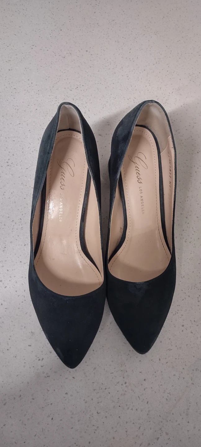 Suede Heels - Deep green color - photo 2