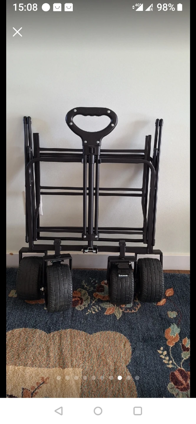 BestHome Heavy Duty Folding Wagon Cart with Brakes - photo 3