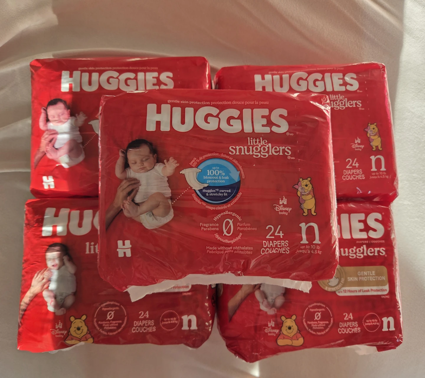 Huggies Little Snugglers Diapers, Size Newborn (24 Count)