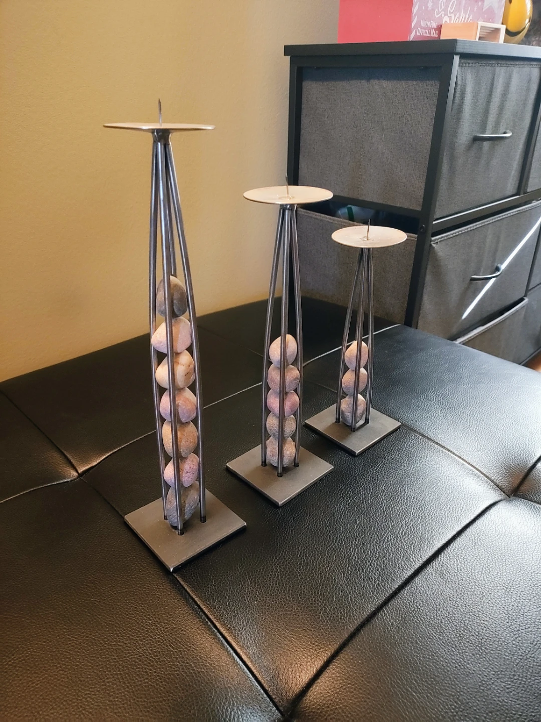 Festa & Co Candleholders – Signed – Glen Ellen, CA – Set of 3 - photo 3